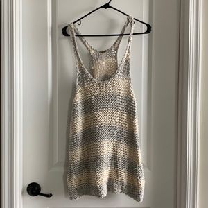 Free people racer back knit sweater tank - M